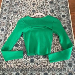 Princess Polly bright green long sleeve